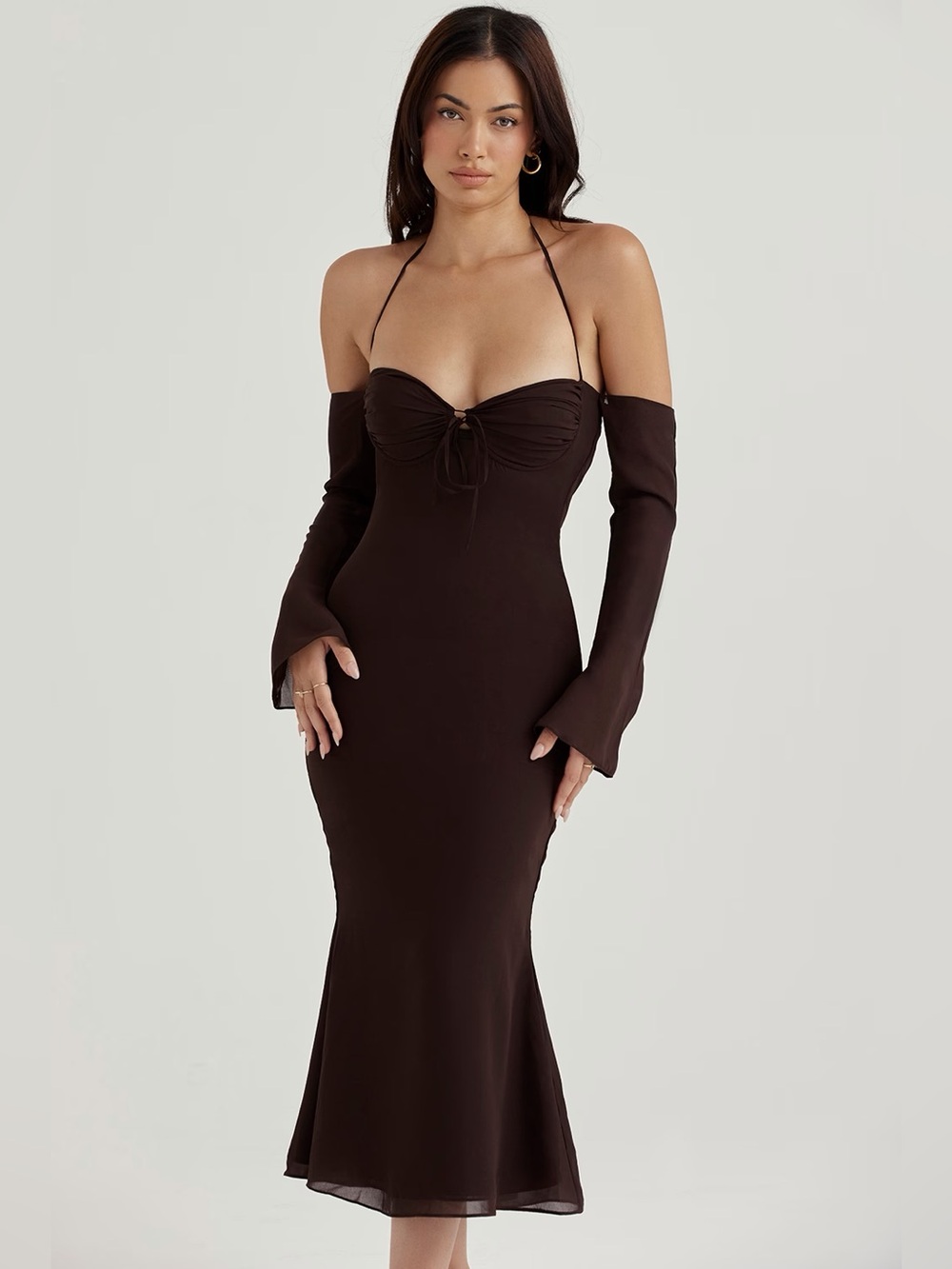 House of CB Naomi Dress - Brown